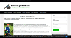 Desktop Screenshot of laubsaugertest.net
