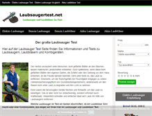 Tablet Screenshot of laubsaugertest.net